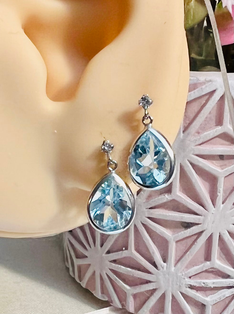 Blue Topaz Earring