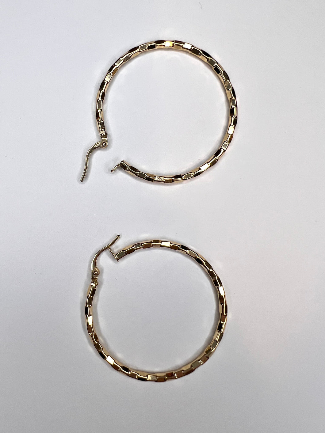 Textured Gold Hoops